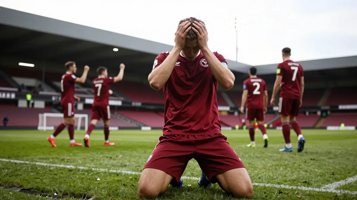 Hearts were thrashed 7-1 by Celtic at Celtic Park despite outperforming their hosts in shots, possession and passes, a...